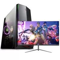 世纪之星 酷睿i7 2600四核/AMD游戏独显/8G内存/256G固态+500G机械硬盘 家用办公商用 游戏电脑 台式机 台式电脑 DIY组装机 组装电脑 电脑主机+24英寸全套