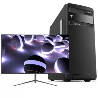 世纪之星 酷睿i7 2600四核/高清集成显卡/8G内存/256G固态+500G机械硬盘 台式电脑 台式机 电脑主机 组装电脑 DIY组装机 家用办公主机商务学生电脑+24英寸全套