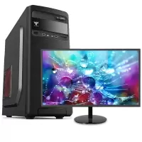 世纪之星 酷睿i7 2600四核/高清集成显卡/8G内存/256G固态+500G机械硬盘 台式电脑 台式机 电脑主机 组装电脑 DIY组装机 家用办公主机商务学生电脑+19英寸全套