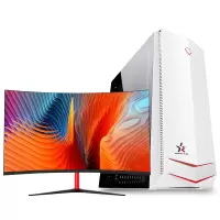 世纪之星 酷睿i7 2600四核/AMD游戏独显/8G内存/256G固态+500G机械硬盘 台式电脑 组装机电脑台式机 电脑主机 家用办公商用 学生直播游戏电脑台式机+27英寸全套