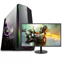 世纪之星 酷睿i7 2600四核/GTX1050Ti 4G独显/16G内存/256G固态+500G机械硬盘 台式电脑 组装机电脑台式机电脑主机 家用办公学生 游戏电脑+19英寸全套