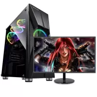 世纪之星 酷睿i7 2600四核/GTX1050独显/8G内存/256G固态+500G机械硬盘 台式电脑 组装机 电脑台式机 电脑主机 家用办公商用学生游戏电脑台式机+19英寸全套