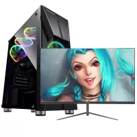 世纪之星 酷睿i7 2600四核/GTX1050独显/8G内存/256G固态+500G机械硬盘 台式电脑 组装机 电脑台式机 电脑主机 家用办公商用学生游戏电脑台式机+24英寸全套