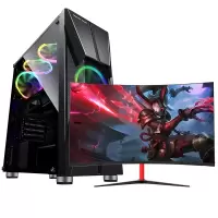 世纪之星 酷睿i7 2600四核/GTX1050独显/8G内存/256G固态+500G机械硬盘 台式电脑 组装机 电脑台式机 电脑主机 家用办公商用学生游戏电脑台式机+27英寸全套