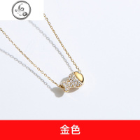 S925纯银简约可爱小众设计锁骨链日式轻奢冷淡风小鱼项链女 JiMi