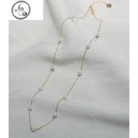 hzyeyuan925纯银满天星小珍珠锁骨链项链女气质简约配饰日韩 JiMi