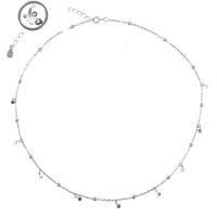 s925纯银流苏颈链小众设计项链女短款锁骨链网红简约学生气质个性 JiMi