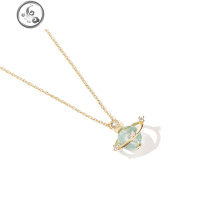 925银星球吊坠装饰项链女纯银锁骨链简约网红气质颈链脖链 JiMi