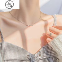 925幸运豆项链女纯银锁骨链ins简约气质学生女潮轻奢网红小众设计 JiMi