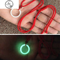 夜光项链刻字锁骨链荧光戒指环情侣项链一对兄弟闺蜜男女生日 JiMi