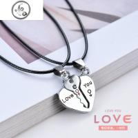 情侣项链一对韩版项链男女吊坠短款锁骨链装饰学生闺蜜脖子配饰品 JiMi