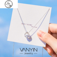 一汪清泉项链925纯银锁骨链女潮网红文艺半圆圈短链ins送闺蜜 JiMi