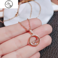 日韩新款一汪清泉项链圆圈网红个性吊坠锁骨链女学生森系闺蜜 JiMi