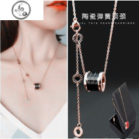 网红项链女抖音闺蜜百搭ins潮小蛮腰锁骨链不色玫瑰金2019新款 JiMi