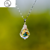 巴洛克之光 纯银饰品 水晶 吊坠项链 韩国锁骨链 女 项链 JiMi