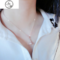 钥匙短款锁骨链吊坠玫瑰金日韩简约饰品简约铁塔金鱼款项链女 JiMi