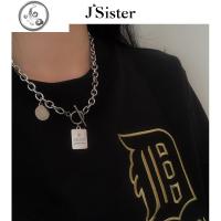 Jsister 钛钢项链女嘻哈个性ins网红锁骨链男潮hiphop不色吊坠 JiMi