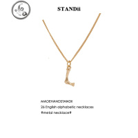STANDii手作 26个英文字母项链简约百搭网红时尚小众设计锁骨链女 JiMi