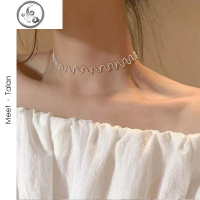choker项链女潮简约网红冷淡风锁骨链百搭颈带 ins学生仿珍珠颈链 JiMi