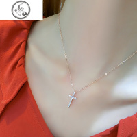 脖子饰品吊坠玫瑰金项链女锁骨链简约短款颈带颈链 JiMi