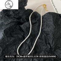 JiMi法式慵懒珍珠项链女小众高级感气质百搭锁骨链精致2023年新款颈链