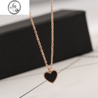 JiMi时尚爱心项链带可调延长链