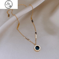 JiMi双面钛钢项链女2023年新款轻奢小众设计高级感锁骨链颈链装饰