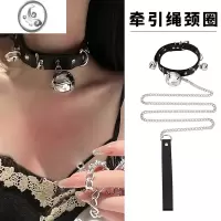 JiMi铃铛项圈女颈带链子黑色颈圈choker锁骨链颈环项链脖圈x恶意颈链