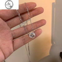 JiMi店主推荐款~超闪项链女高级设计感小众时尚通勤锁骨链2022年新款