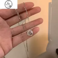 JiMi店主推荐款~超闪项链女高级设计感小众时尚通勤锁骨链2022年新款