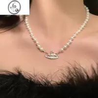 JiMi西太后星球珍珠项链女夏轻奢小众设计感高级配饰choker气质锁骨链