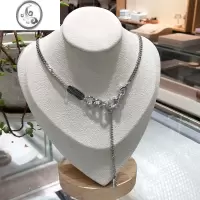 JiMi防过敏不掉色 时尚高级精致设计师款流苏项链 锁骨链卫衣链毛衣链