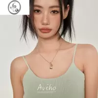 JiMi 人鱼传说 小众设计感时髦金银撞色不规则爱心项链锁骨链