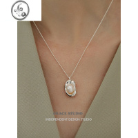 JiMiG/S贝壳记忆 复古ins风时髦珍珠金属项链女法式简约百搭气质项链