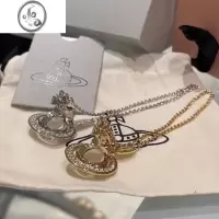 JiMi西太后立体土星球项链吊坠女锁骨链