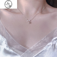 JiMi「一朵玫瑰」玫瑰花925银银项链锁骨链颈链夏天银饰礼物夏季饰品