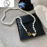 JiMi西太后土星珍珠项链女小众轻奢设计感高级法式复古颈链锁骨链2023