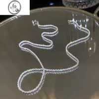 JiMi闪耀星河s925银满天星锁骨链波光粼粼爆闪项链女轻奢潮高级感极简