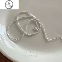JiMi「波光粼粼」博主同款s925银银碎银子项链轻奢简约网红设计锁骨链