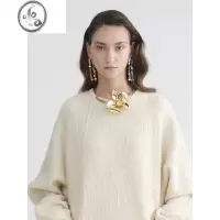 JiMi法式设计师小众时髦ins风金色银色立体兰花项圈颈圈chocker项链女