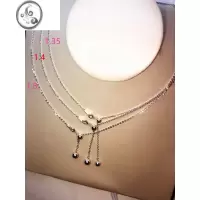 JiMi定制 粗一点的可滑动项链 可调节 长链子 男女