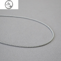 JiMi灰色仿真多麻小米珍珠baby高亮施家水晶珍珠简约叠戴项链锁骨项链