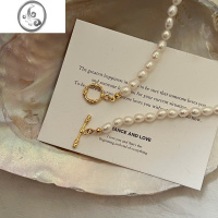 JiMi巴洛克珍珠项链女轻奢小众高级设计感OT扣颈链气质小米珠锁骨