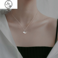 JiMi银杏叶项链轻奢高级感小众设计感新款百搭简约锁骨链冷淡风小礼物