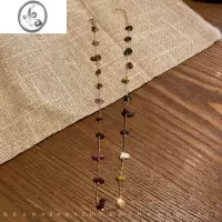 JiMi复古文艺新中式木质不规则石头串珠项链设计感不规则颈链锁骨链女