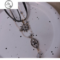 JiMi小众暗黑多层镂空巴洛克项链女复古choker气质公主异域叠带锁骨链