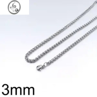 JiMi钛钢男士项链霸气潮男配链蛇骨龙骨无吊坠长配饰品情侣粗锁骨链子