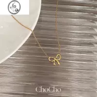 JiMichocho/高级感小众设计感轻奢百搭钛钢项链女颈链个性气质锁骨链