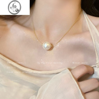 JiMi单颗大珍珠吊坠项链女2023年新款耳饰轻奢小众设计感高级颈链耳环