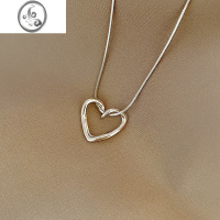 JiMi轻奢镂空爱心吊坠项链女夏ins嘻哈风辣妹高级感锁骨链百搭配饰品